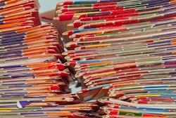 Stack of file folders